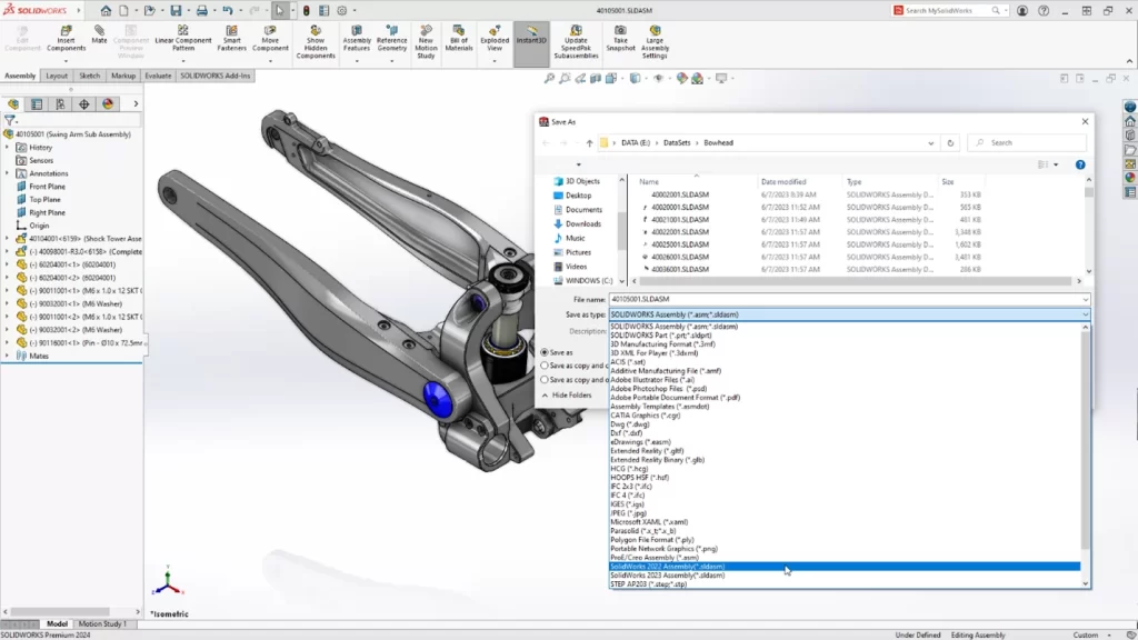 SOLIDWORKS 2024 CAD Features