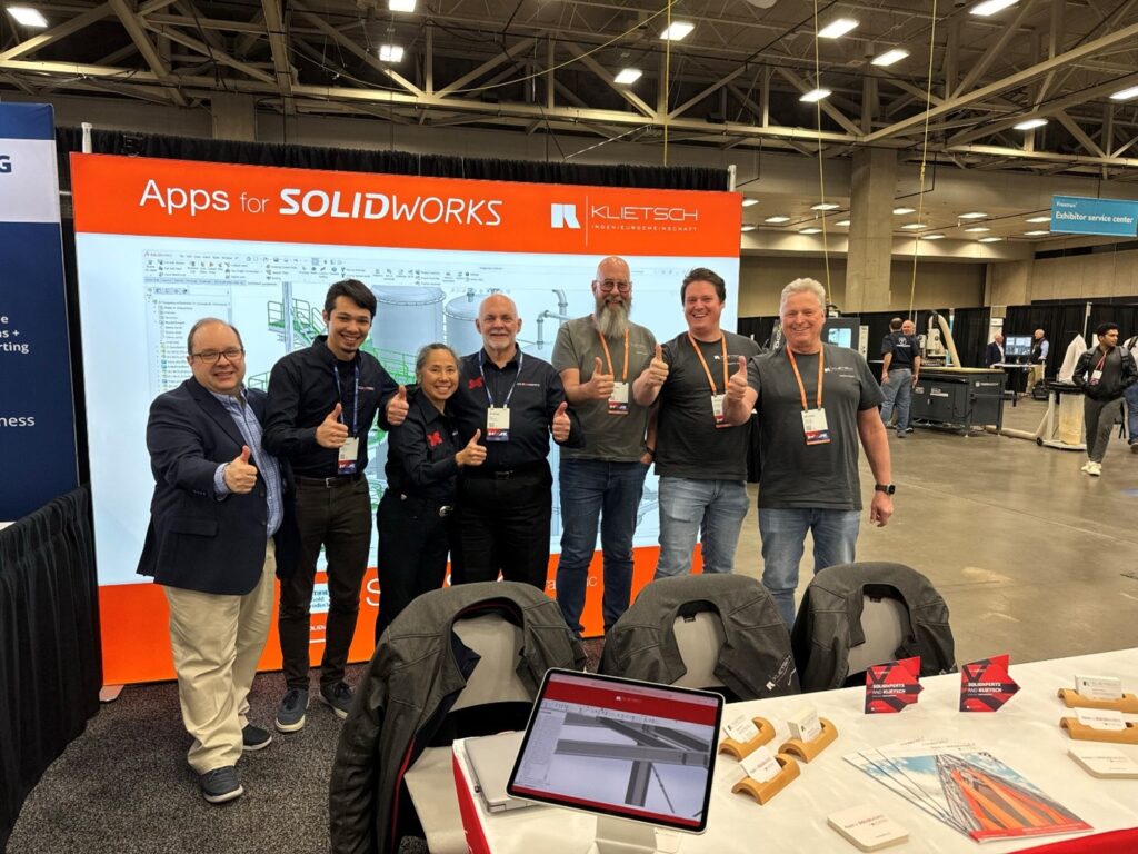 The Solidxperts team partners with Klietsch, developer of SolidSteel parametric, at 3DEXPEREINCE World 2024