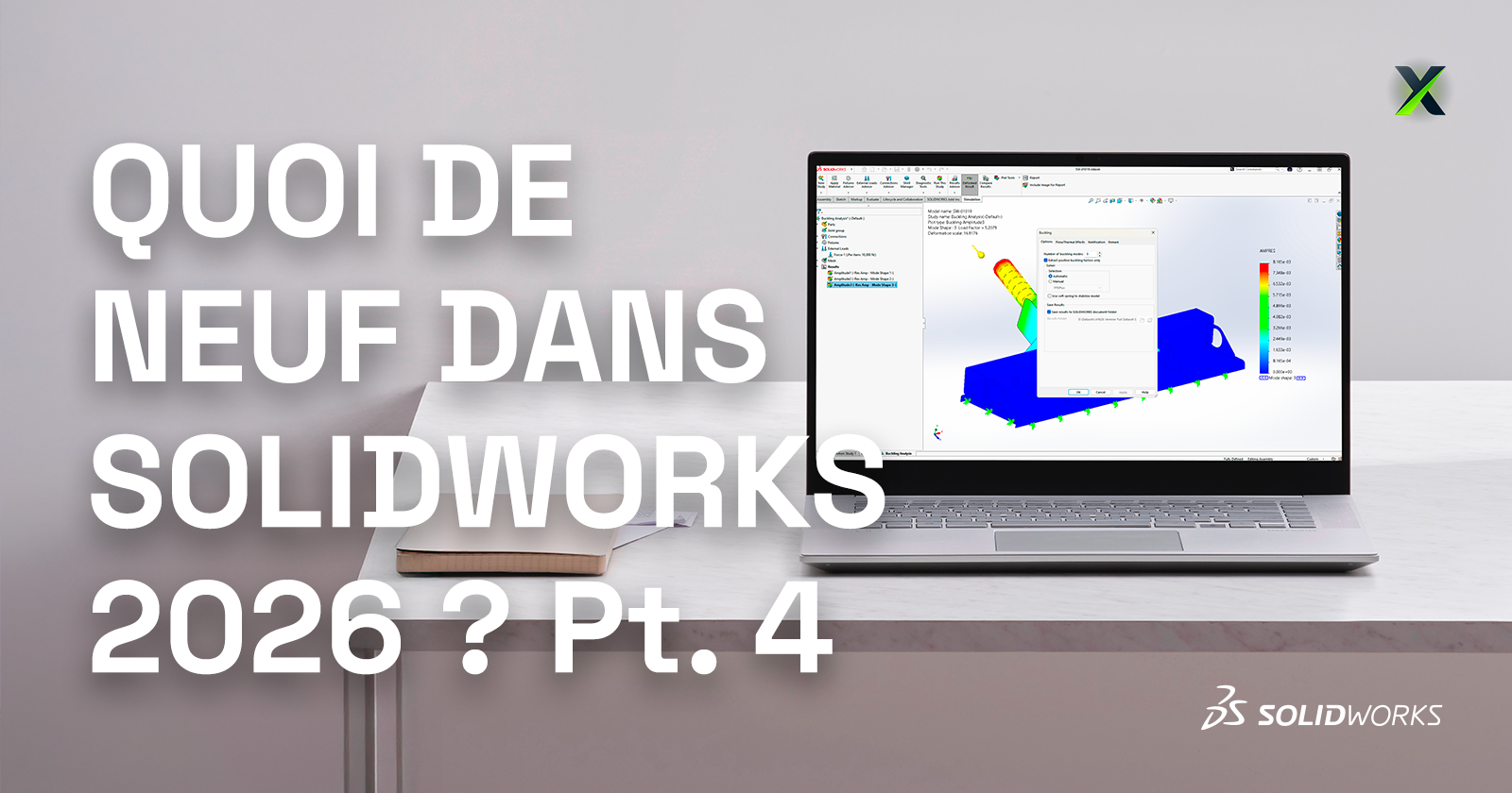 Nouveautés SOLIDWORKS 2026 – Partie 4 : Simulation