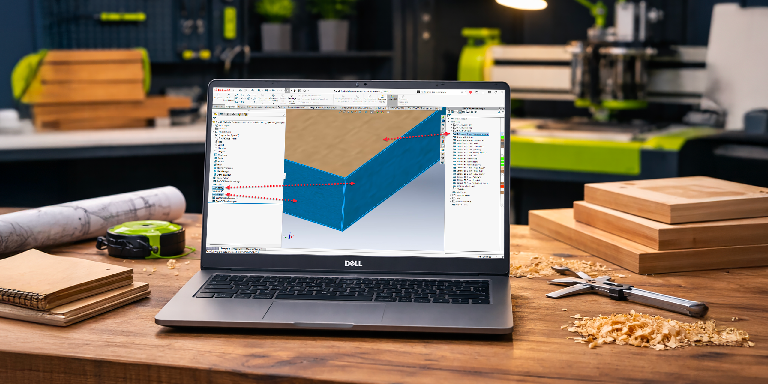 SWOOD and Material Management: From Design to Wood Manufacturing