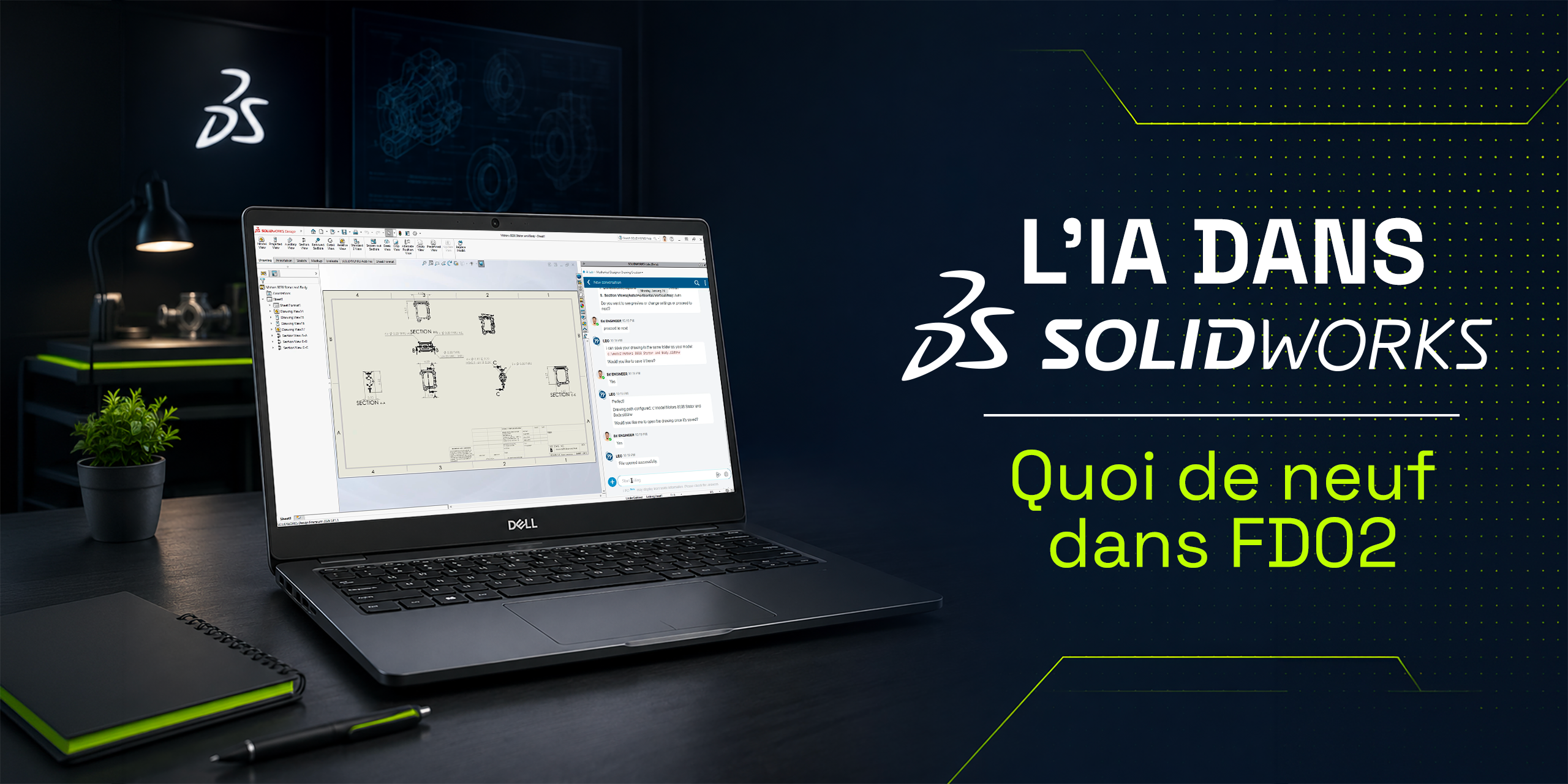 L&rsquo;IA dans SOLIDWORKS : Quoi de neuf avec FD02?