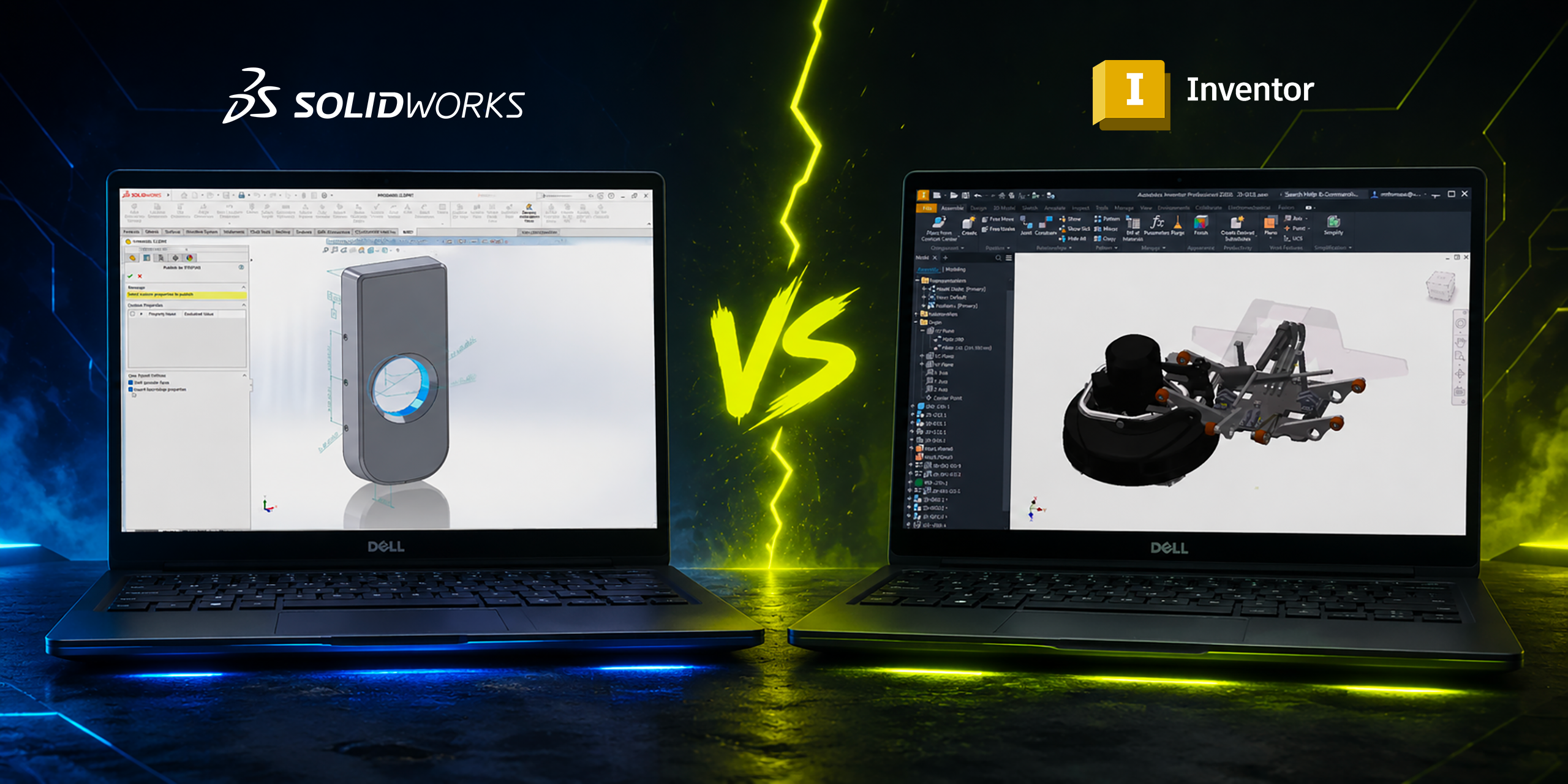 SOLIDWORKS vs Inventor : quel logiciel de CAO est le meilleur pour la conception mécanique?